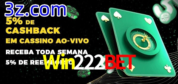 Promoções do cassino ao Vivo Win222Bet